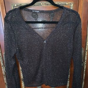 Cardigan sheer sparkly